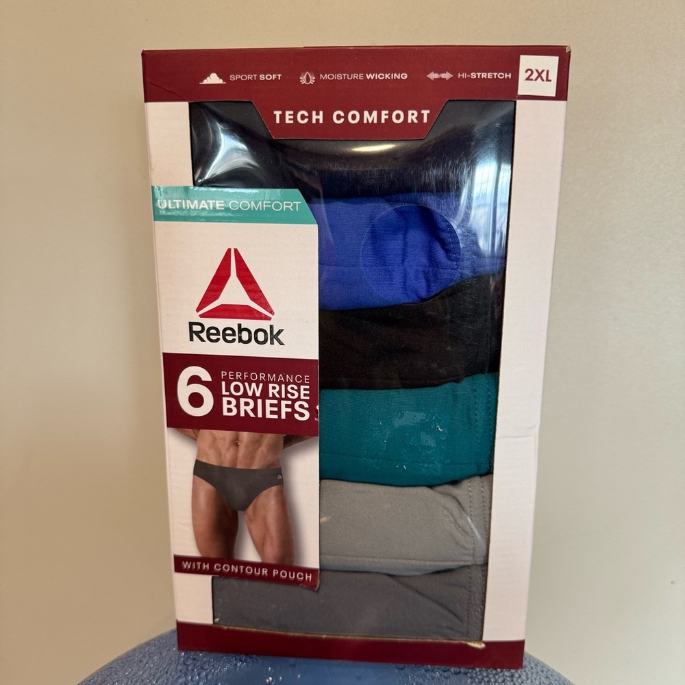 Reebok Men's Tech Comfort Briefs - size 2XL